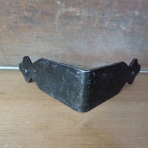 Small Forged Hammered Metal Decorative Corner Brace 90 degree Trunk Strap  ~   DIY Project Supply ~  Urban Farmhouse Fixer Upper Home Decor