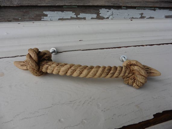 Rope Style With Knots Handle Drawer Pull Nautical Western Etsy
