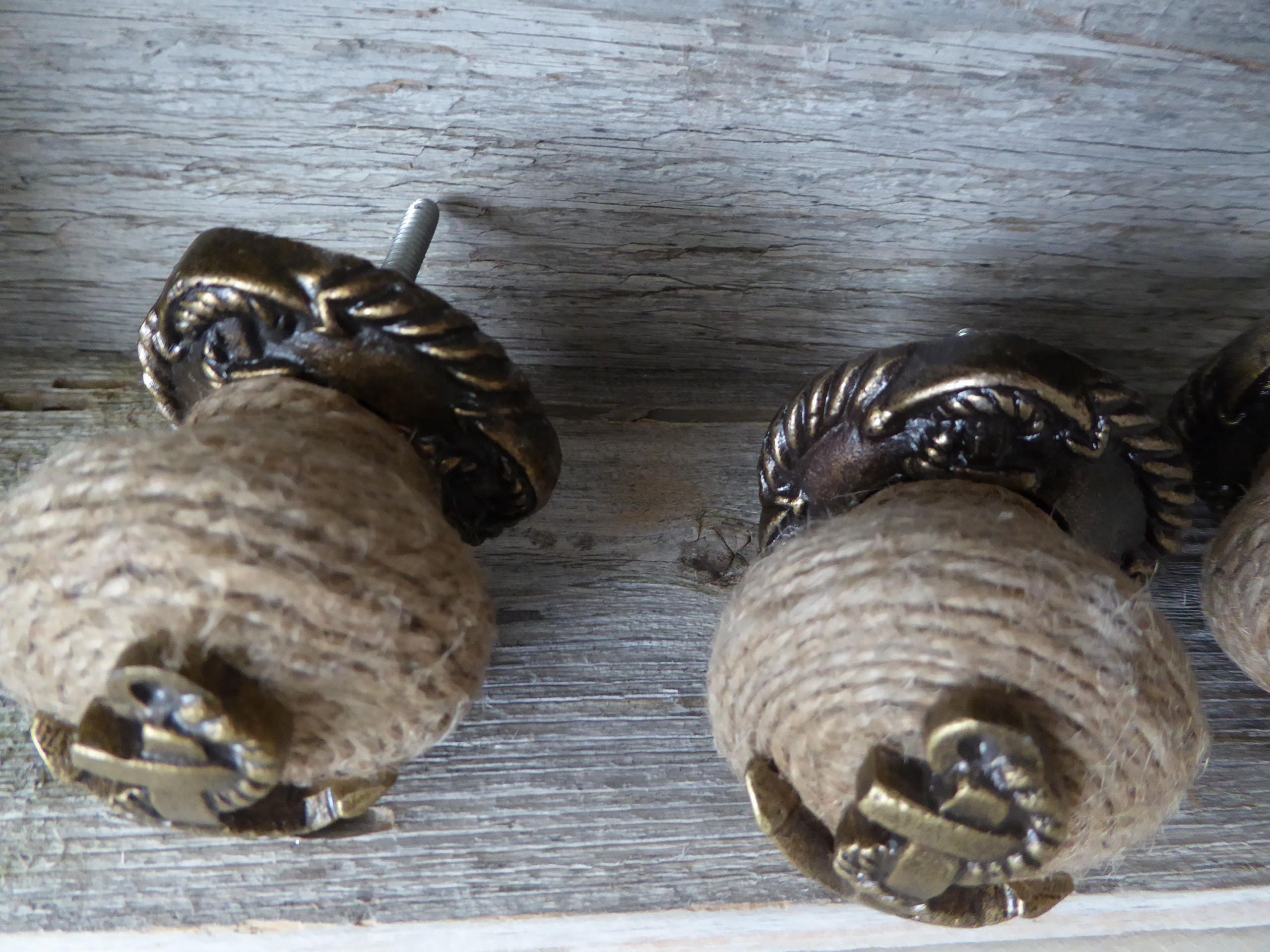 Ship Boat ANCHOR Knob Jute Rope Metal Knob Dresser Drawer Etsy