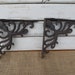 Set of 2 OCTOPUS  Shelf Brackets - Cast Iron Metal - Coastal Nautical Beach Sea Creature Animal Rustic - Wall Decor - Corner Trims 