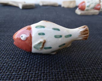 Ceramic FISH Knob -Bass Perch Trout Decorative Dresser Drawer Pull - Nautical Fishing Fisherman Cabin Nature Home Decor