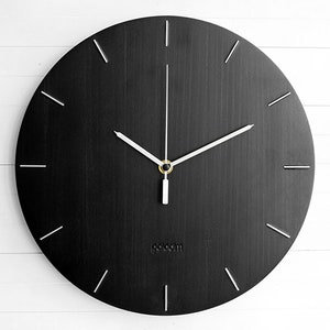 Industrial Black Wall Clock the OVAL Home Gift Clock, Unusual Wall ...