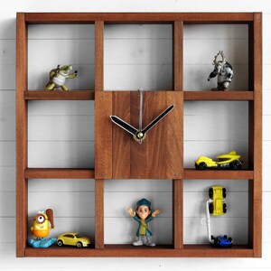 Wooden Wall Clock Box for Office and Home Decor Square - Etsy