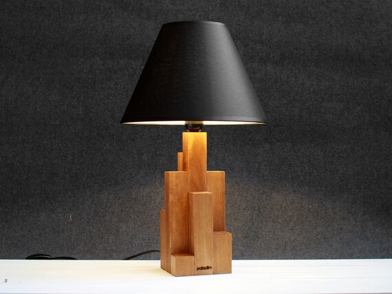 Lamp Industrial Design Wooden Tall, What Is A Spider Style Lamp Shader In Minecraft 1