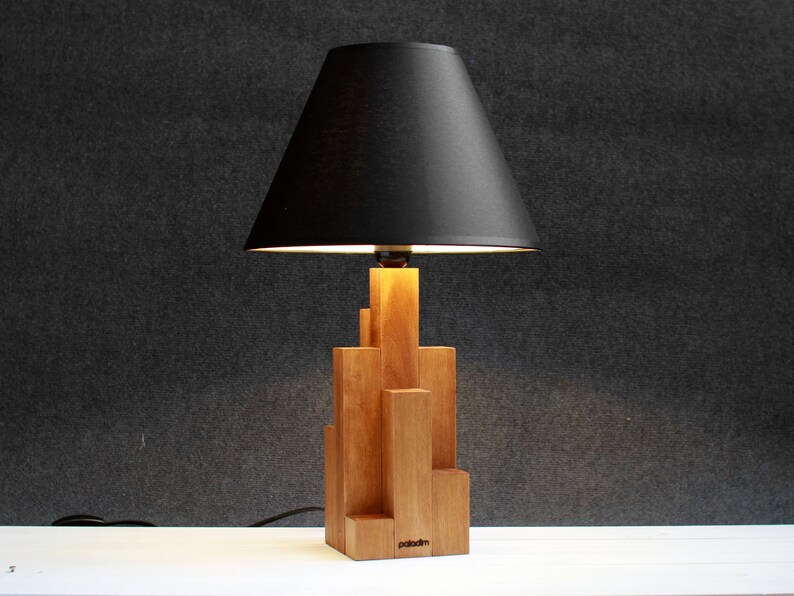 Style Lamp Design Wooden Tall Image 0