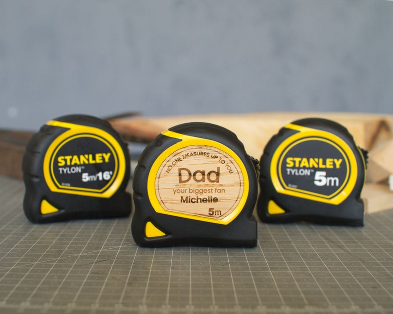 Personalized Tape Measure, Personalized Gifts For Dad, Gift for Husband, Fathers Day Gift From Daughter, Fathers Day Gift Stanley 5m/16ft image 4