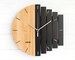 The MIXOR 12' - Industrial Wall Clock, Unique Wall Clock, Home Gift Clock, Component Clock, Wood Clock, Abstract Style, Industrial Decor 