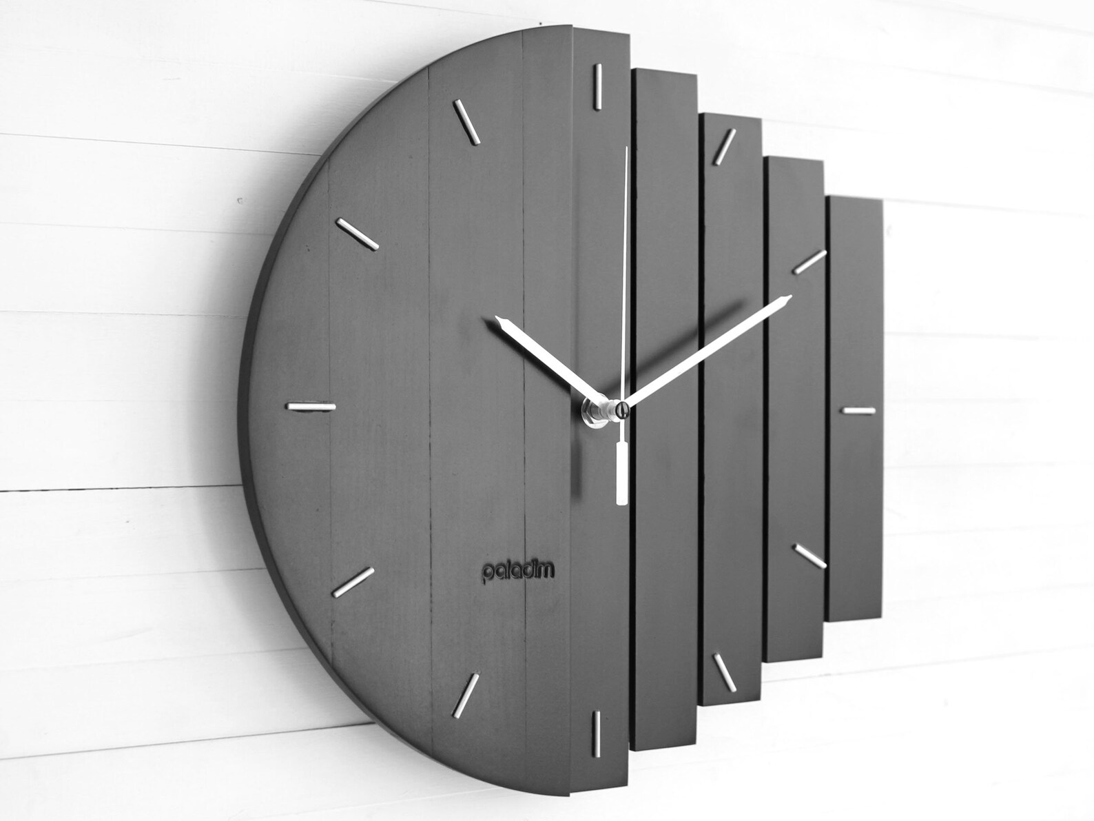 Geometric Wall Clock Industrial Clocks Home Wall Decor Etsy