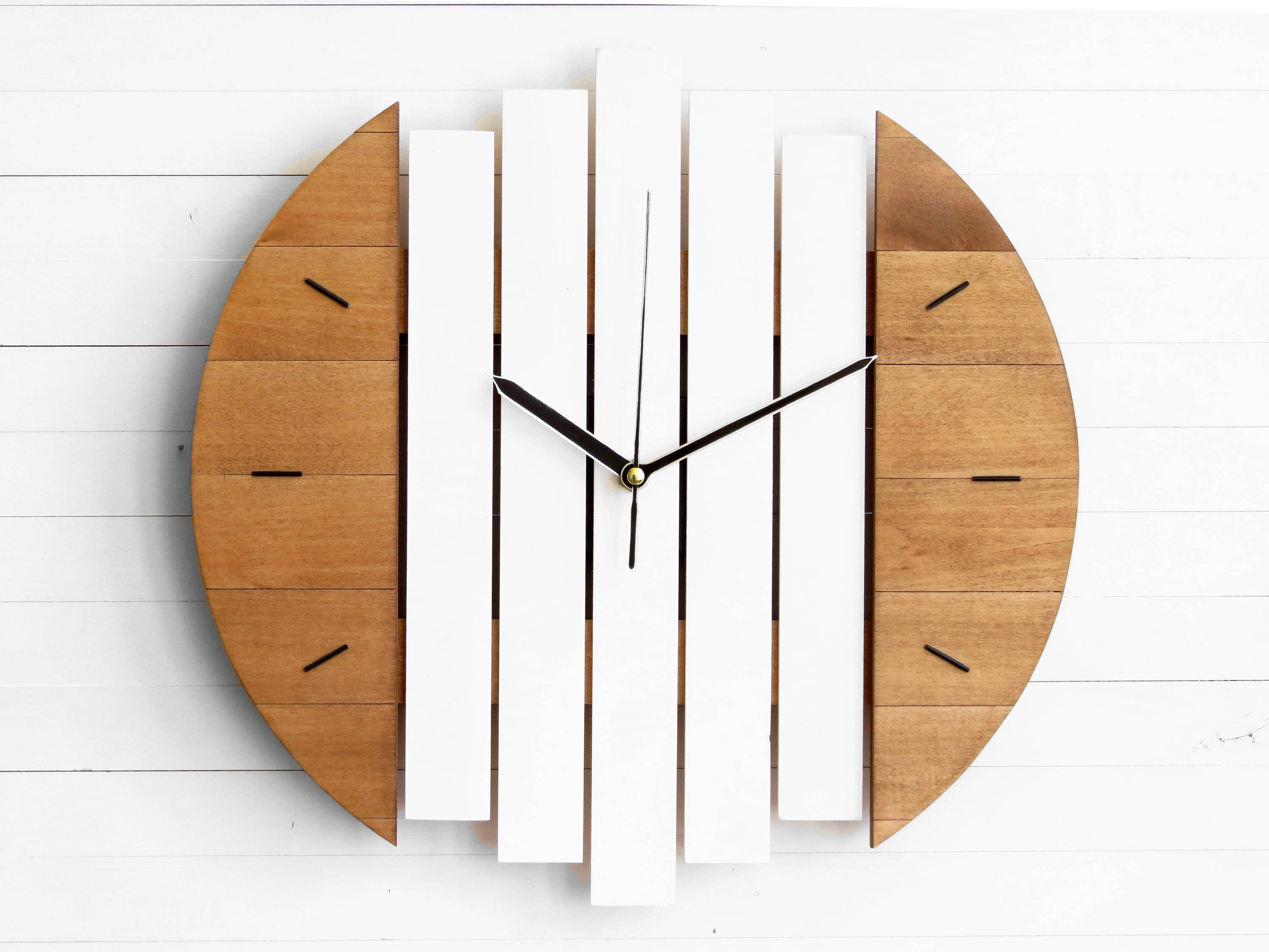 Modern Wall Clock Wall Clock White Clock Round Wall Clock Etsy