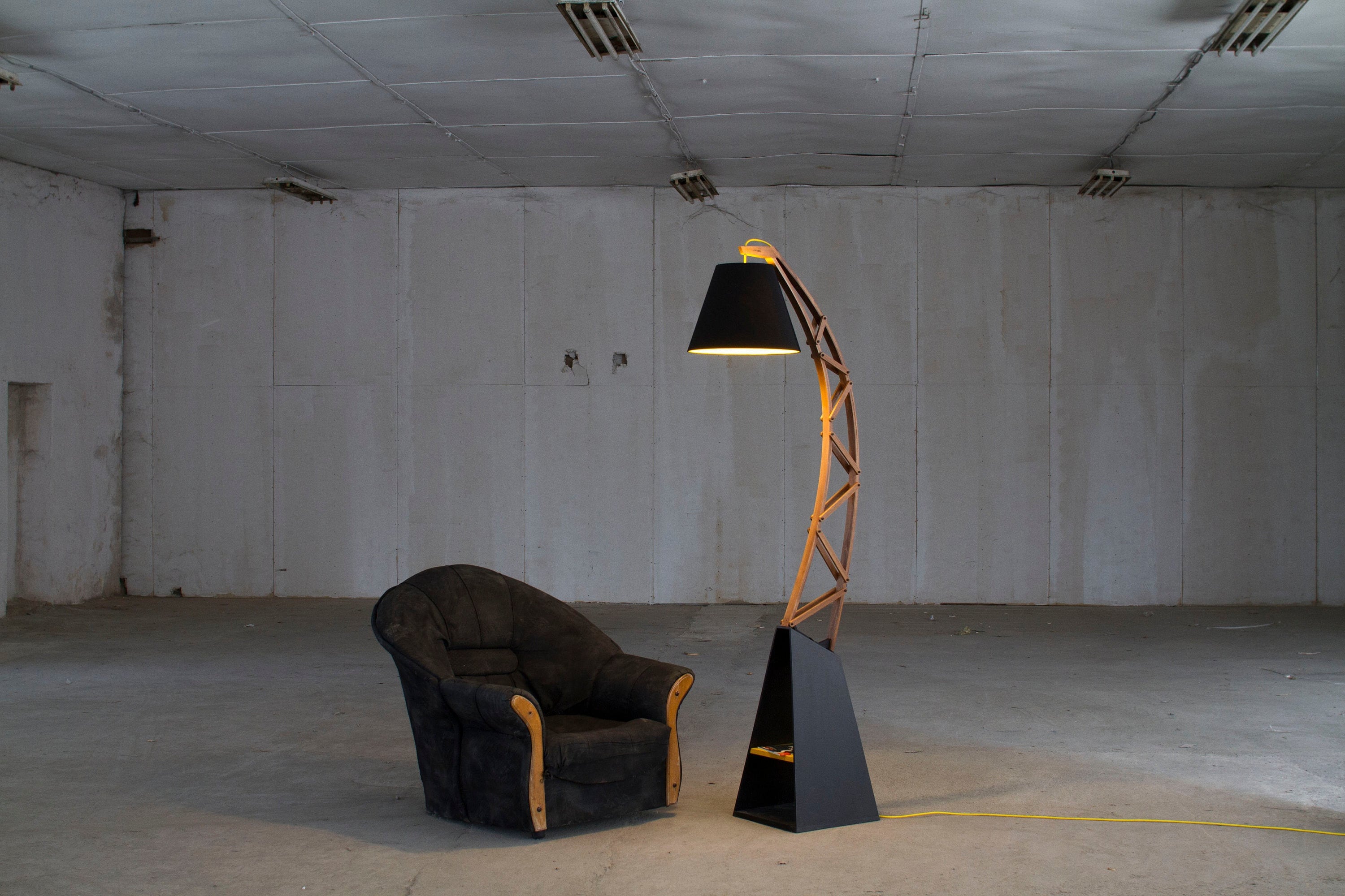 Lighting Oversized Floor Lamp ARKA Industrial Decor Industrial Office