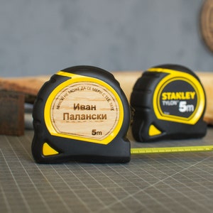 Personalized Tape Measure, Personalized Gifts For Dad, Gift for Husband, Fathers Day Gift From Daughter, Fathers Day Gift Stanley 5m/16ft image 5