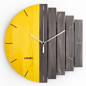 The MIXOR 12 Industrial Wall Clock, Unique Wall Clock, Home Gift Clock, Component Clock, Wood Clock, Abstract Style, Industrial Decor imagem 5