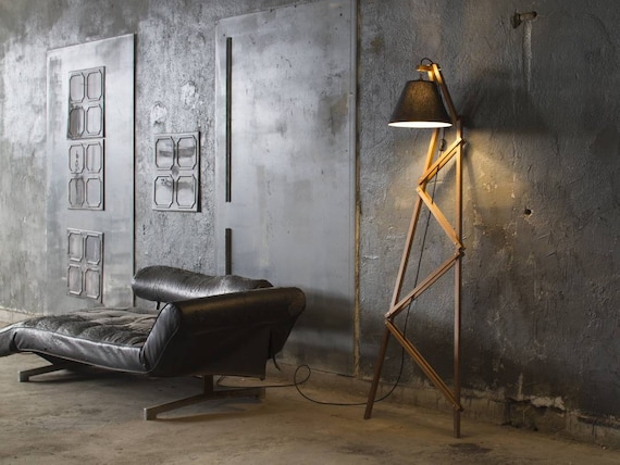 Tall industrial floor lamp online