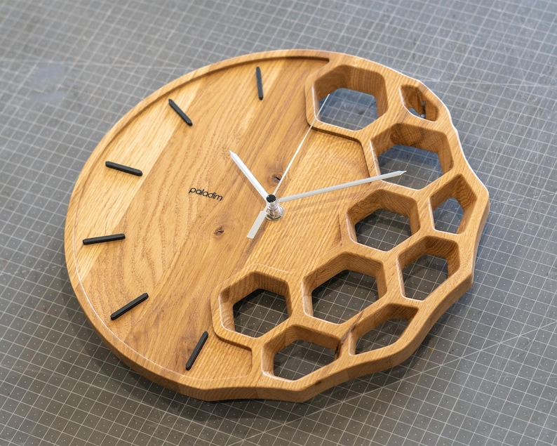 Hexagonal CNC Wall Clock Design - Dxf + Step/stp Files for Router - DIY ...