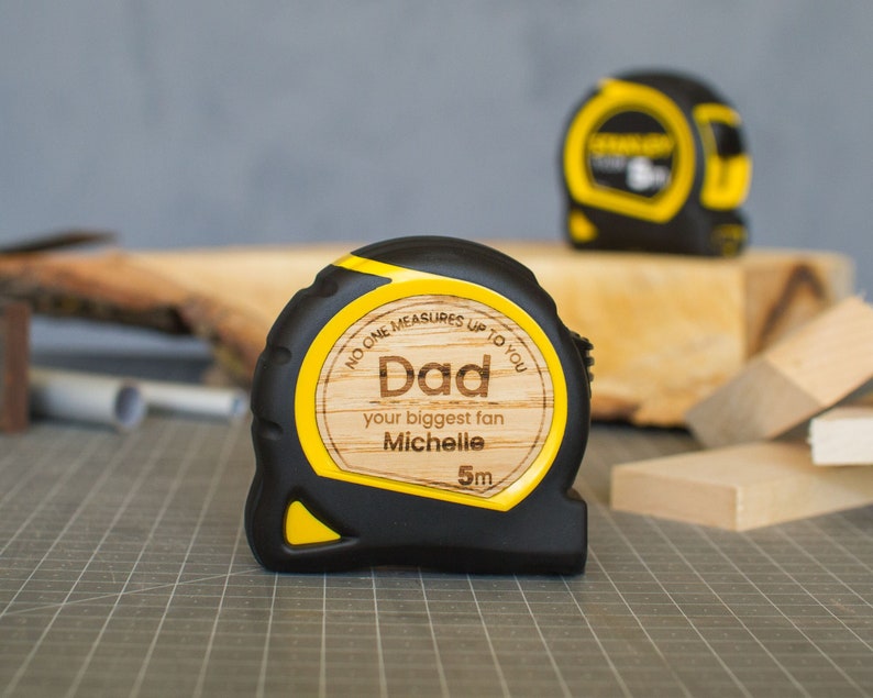 Personalized Tape Measure, Personalized Gifts For Dad, Gift for Husband, Fathers Day Gift From Daughter, Fathers Day Gift Stanley 5m/16ft image 1