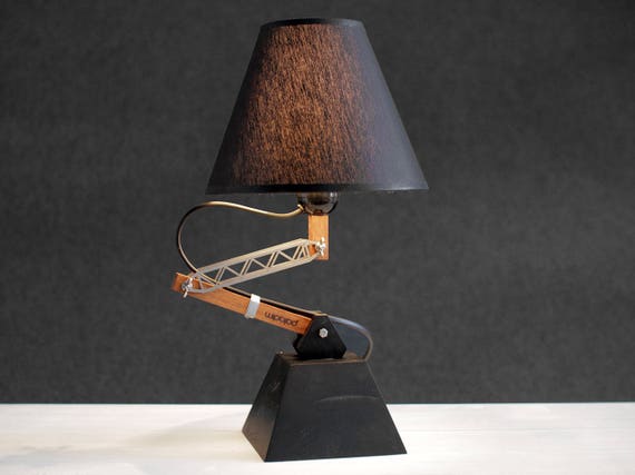 industrial style bedside lamp