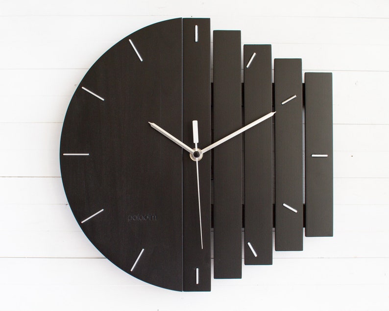 The MIXOR 12 Industrial Wall Clock, Unique Wall Clock, Home Gift Clock, Component Clock, Wood Clock, Abstract Style, Industrial Decor imagem 6