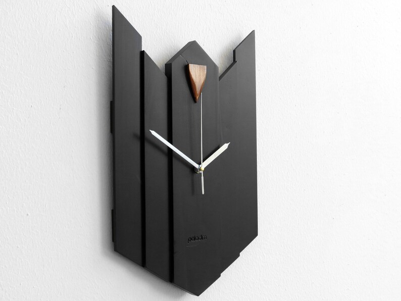 Wall Clock Transformers Art Steampunk Geometric Unique Black Batman Industrial