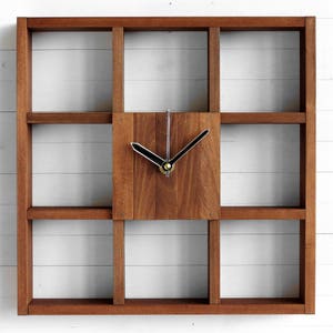 Wooden Wall Clock Box for Office and Home Decor Square - Etsy