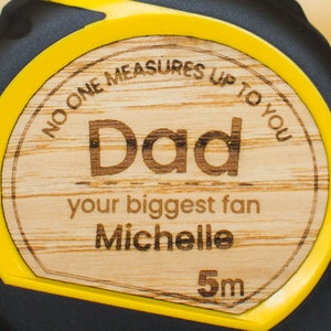 Personalized Tape Measure, Personalized Gifts For Dad, Gift for Husband, Fathers Day Gift From Daughter, Fathers Day Gift Stanley 5m/16ft image 3