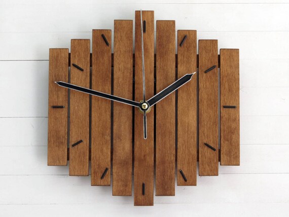 wooden clock wall clock