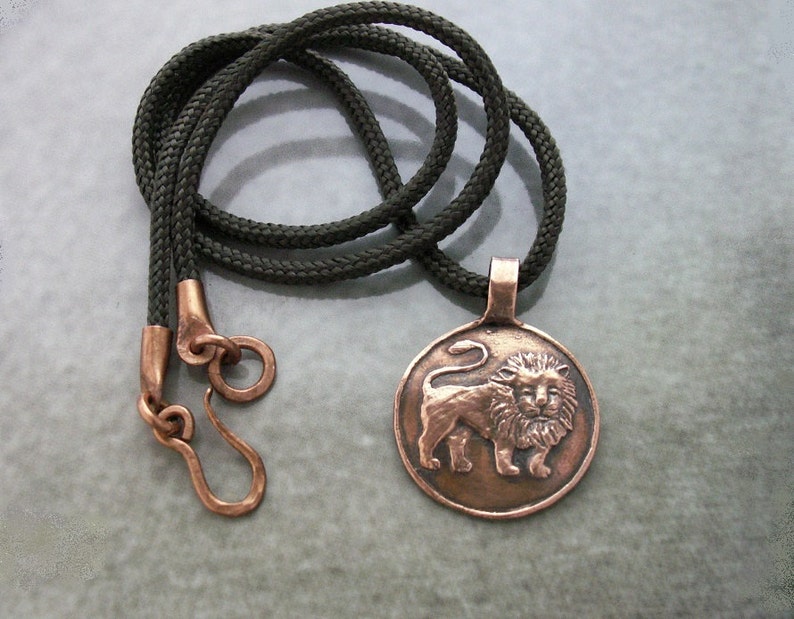 Leo Men's Necklace Leo Necklace for Men Leo Astrology Etsy