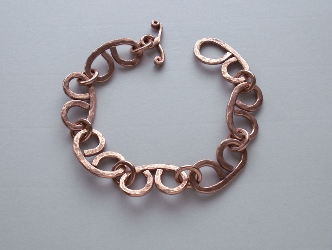Copper Bracelet Copper Mens Bracelet Men's Metal Etsy