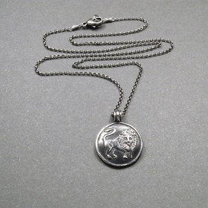 Leo Zodiac sign necklace, Small silver pendant, Leo necklace, astrology jewelry, zodiac sign jewelry, fine silver jewelry