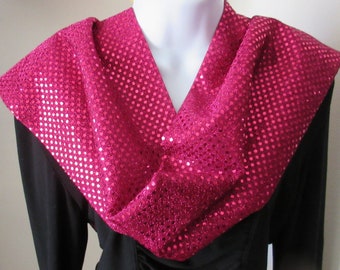 Raspberry Infinity scarf