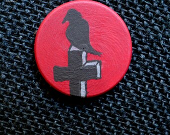 Nevermore and The Telltale Heart - Edgar Allen Poe Miniature Art - Pocket Charm
