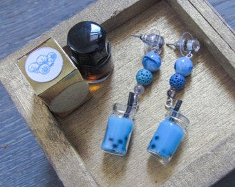 Pendientes perfumados de Boba: un accesorio para los amantes del té de burbujas