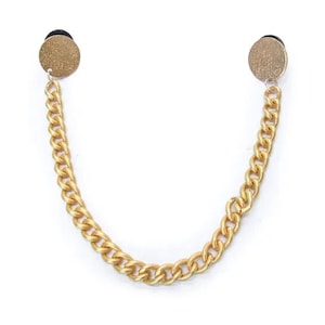 Golden Circle Collar Chain • Neck Pin Chain • Simple Masc Fashion