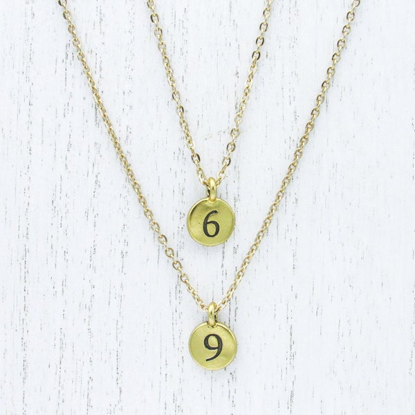 6 + 9 Matching Necklace Set • Playful Gold-Plated Couple Jewelry •  Funny Romantic Gift for Partners • Unique Anniversary or Birthday Gift