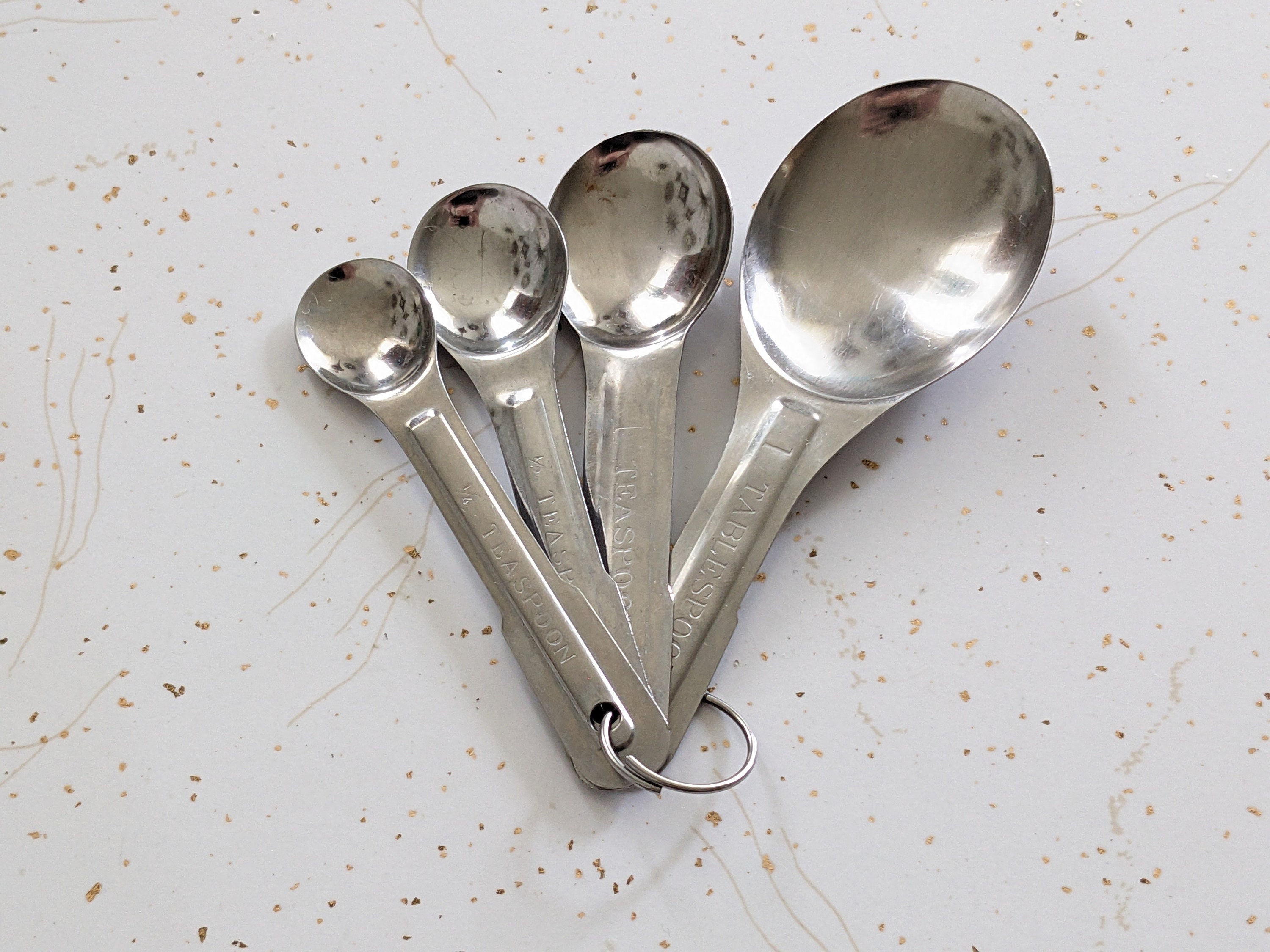 MAYFAIR Silver Stainless Steel Measuring Cup & Spoon Set Set of 9