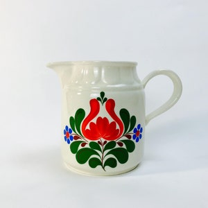 Folklore vintage jug farmers 70s vase bohemian