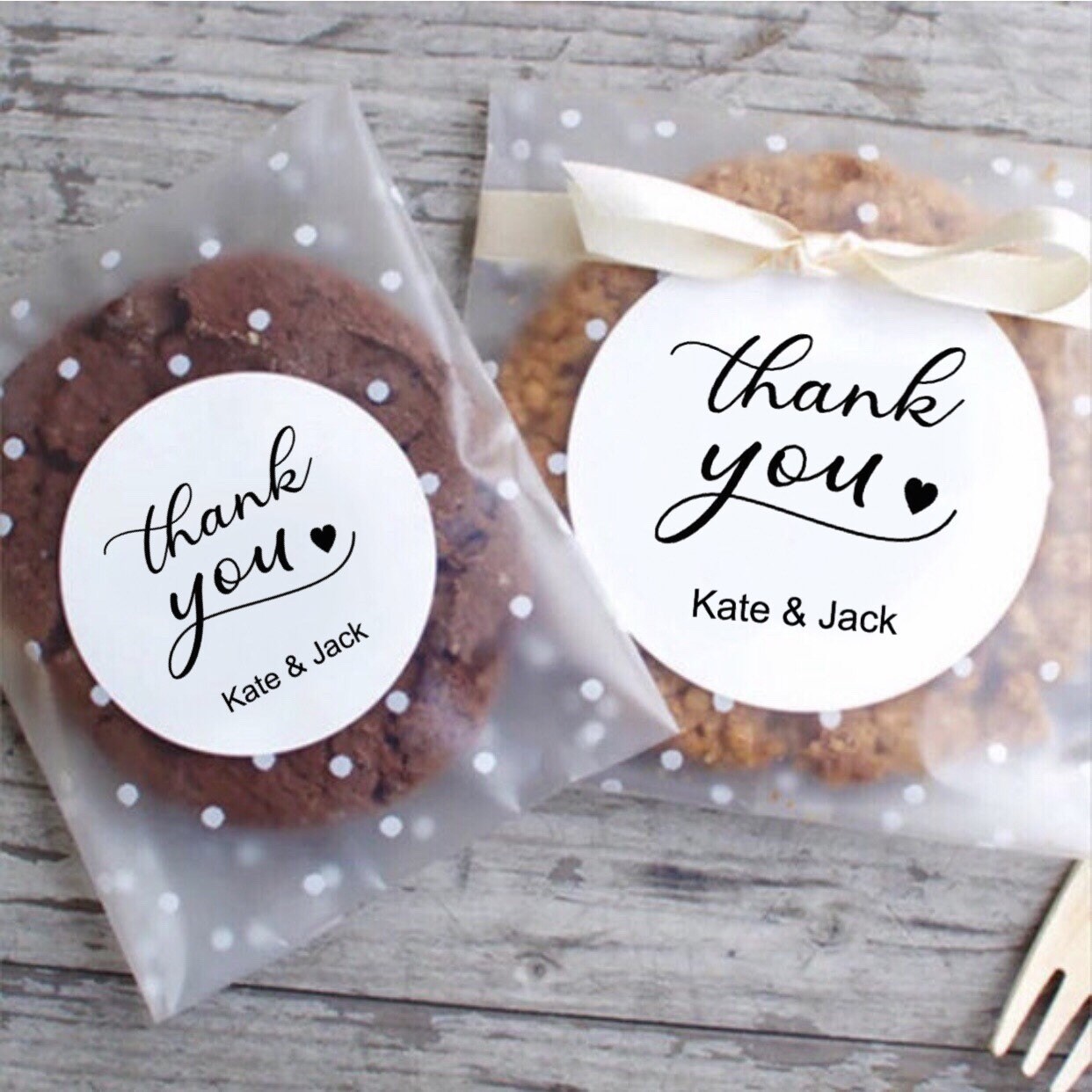 self sealing cellophane cookie bags