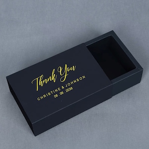 100 gepersonaliseerde hoesdoos met lades | Geschenkdoos bruiloftsbedankje | Sieraden Parfum Zeep Kaars Productverpakking Zakelijk LOGO Doos
