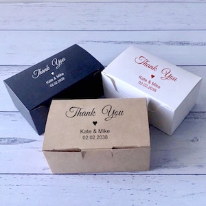 200 stuks gepersonaliseerde dank u bruiloft gunst doos doop doop partij geschenkdoos | Ferrero Chocolade Bomboniere Koekje Snoep Macaroni Doos
