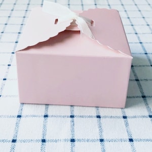 30 pcs Rose Boîtes De Cadeaux Bébé Fille Baby Shower Coffrets Cadeau De Baptême 1er Anniversaire D'une Fille Merci Coffrets Cadeaux Cadeau De Mariage Tranche De Gâteau Donut
