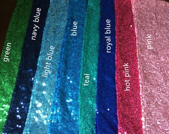 5pcs Glitter Sequin Rose Gold Blue Silver Purple Table Runners Wedding Banquet Ceremony 21st Birthday Anniversary Party Dining Table Decor
