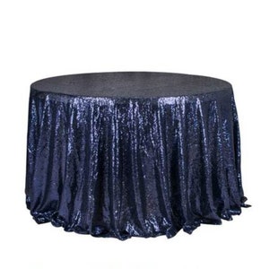 1 pz blu navy glitter paillettes tovaglia coprimacchia matrimonio fidanzamento anniversario ricevimento cerimonia bouquet compleanno torta nuziale tovaglia