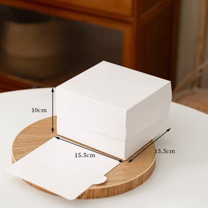 100 White Wedding Cake Favor Box &amp; Holder, Cake Slice Mousse Cake Box ...