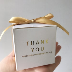 200 caixas brancas personalizadas para festa de casamento | Caixa de presente para bolo, doces e biscoitos com shot de macaron | Caixa de papel para embalagem de produtos