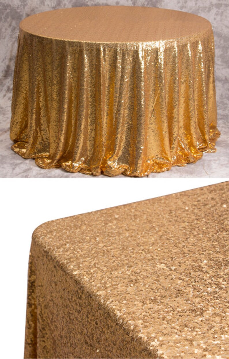 1pcs Gold Glitter Sequin Tablecloth Wedding Engagement Etsy
