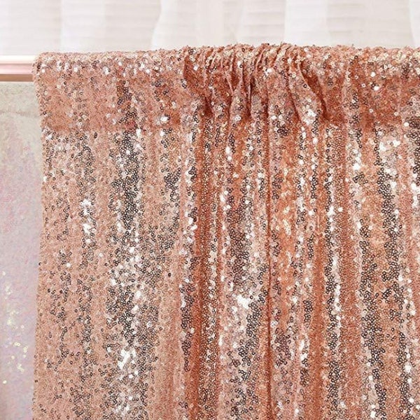 Rose Gold Silver Pink Blue Glitter Sequin Backdrop Curtain Chic Wedding Reception Baby Shower Bridal Shower Buffet Photo Booth Backdrops