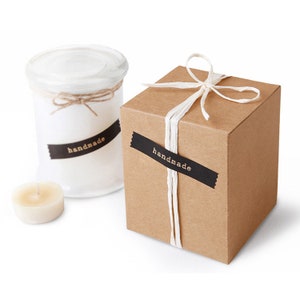 100pcs Wedding Party Kraft Favor Boxes | Macaron Cookie Shot Glass Candy Cake Boîtes cadeaux | Boîte d’emballage de produits faits à la main