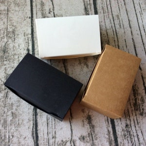 40 boîtes de cadeau de remerciement kraft noir et blanc pour baptême, cadeau de fête de baptême, boulangerie au chocolat, biscuit, tranche de gâteau, bonbons