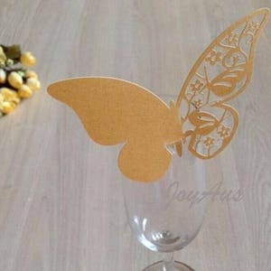 Gilded Butterfly Fabric Labels for Handmade Items Customized 100