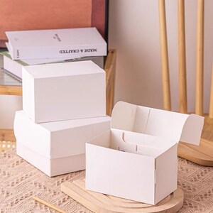 100 White Wedding Cake Favor Box &amp; Holder, Cake Slice Mousse Cake Box ...