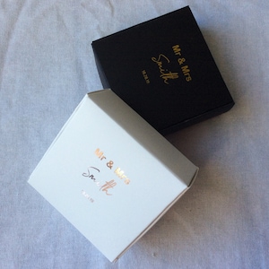 100 boîtes de cadeau blanc noir, rose, feuille d'or, boîtes de papier bomboniere, cadeau de noce, chocolat, bonbons, savon, bougie, boîte cadeau